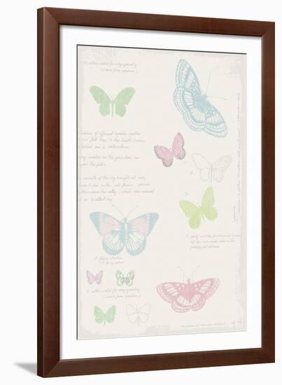 Butterfly Diary-Maria Mendez-Framed Giclee Print