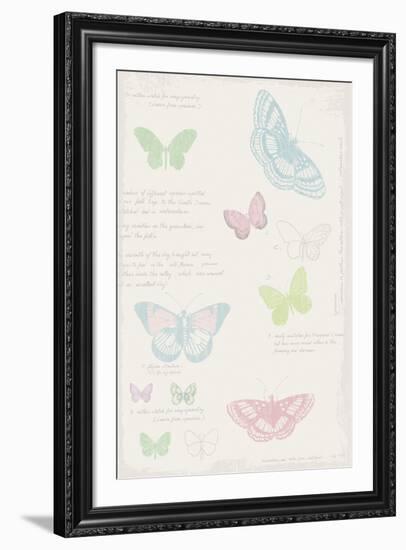 Butterfly Diary-Maria Mendez-Framed Giclee Print