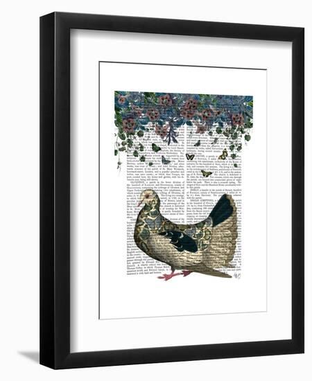 Butterfly Dove-Fab Funky-Framed Art Print