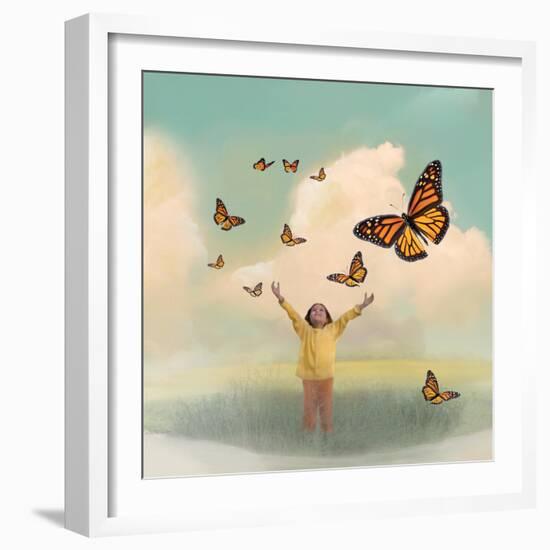 Butterfly Dream-Nancy Tillman-Framed Art Print