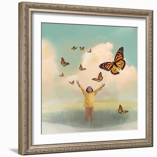 Butterfly Dream-Nancy Tillman-Framed Premium Giclee Print