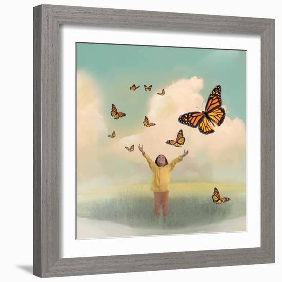 Butterfly Dream-Nancy Tillman-Framed Premium Giclee Print