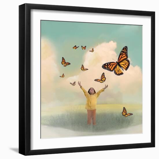 Butterfly Dream-Nancy Tillman-Framed Premium Giclee Print