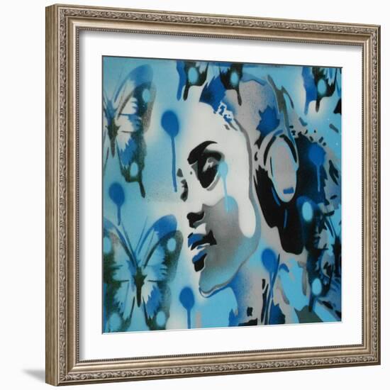 Butterfly Dreams-Abstract Graffiti-Framed Giclee Print