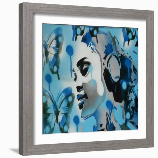 Butterfly Dreams-Abstract Graffiti-Framed Giclee Print