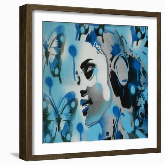 Butterfly Dreams-Abstract Graffiti-Framed Giclee Print