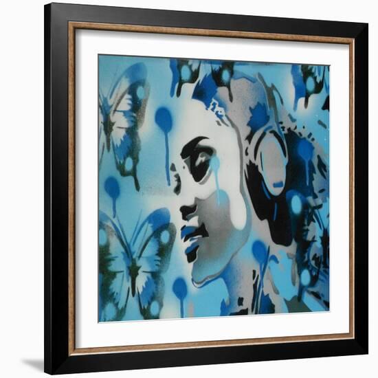 Butterfly Dreams-Abstract Graffiti-Framed Giclee Print