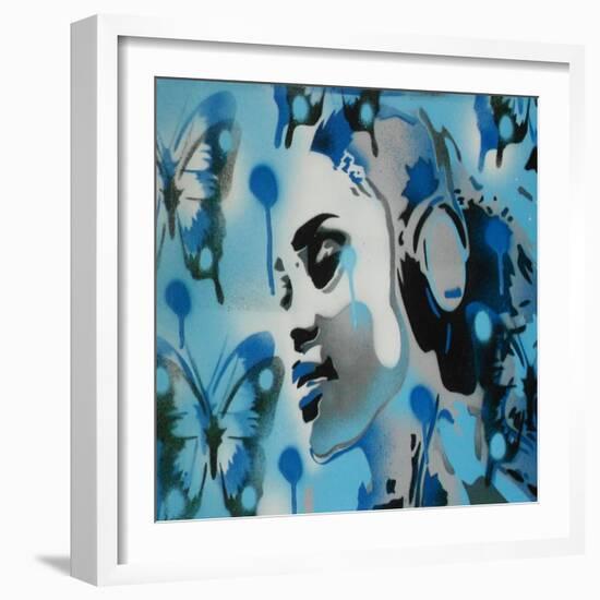 Butterfly Dreams-Abstract Graffiti-Framed Giclee Print