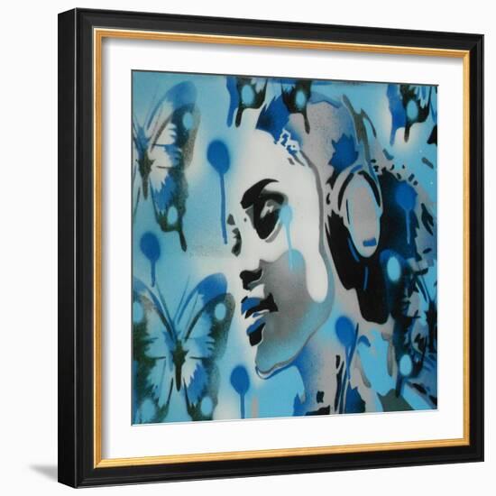 Butterfly Dreams-Abstract Graffiti-Framed Giclee Print