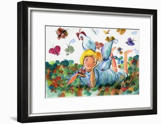 BUTTERFLY FAIRY-sylvia pimental-Framed Art Print