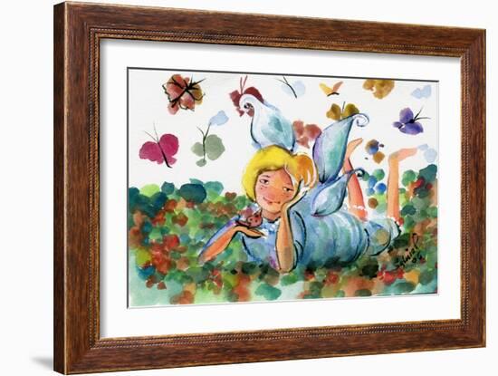 BUTTERFLY FAIRY-sylvia pimental-Framed Art Print