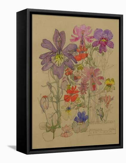 Butterfly Flower, Bowling, 1912-Charles Rennie Mackintosh-Framed Premier Image Canvas