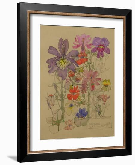 Butterfly Flower, Bowling, 1912-Charles Rennie Mackintosh-Framed Giclee Print