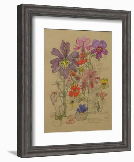 Butterfly Flower, Bowling, 1912-Charles Rennie Mackintosh-Framed Giclee Print