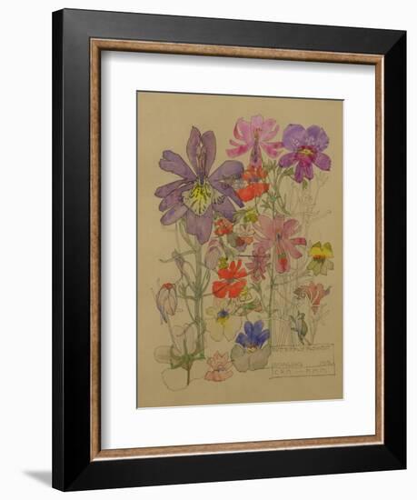 Butterfly Flower, Bowling, 1912-Charles Rennie Mackintosh-Framed Giclee Print