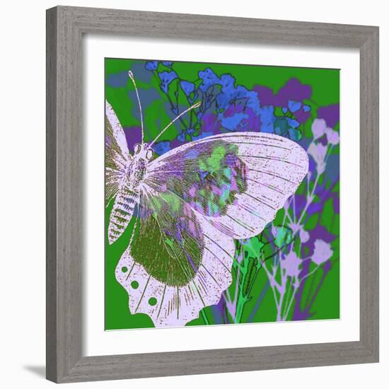 Butterfly Frenzey-Ricki Mountain-Framed Art Print