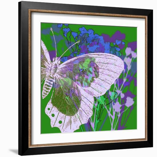 Butterfly Frenzey-Ricki Mountain-Framed Art Print