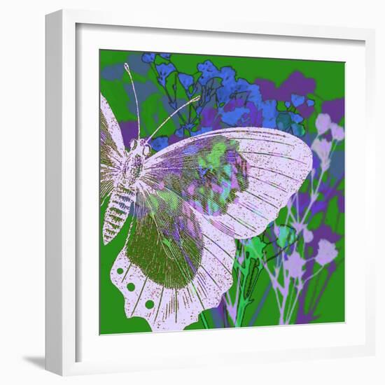 Butterfly Frenzey-Ricki Mountain-Framed Art Print
