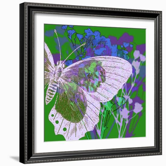 Butterfly Frenzey-Ricki Mountain-Framed Art Print