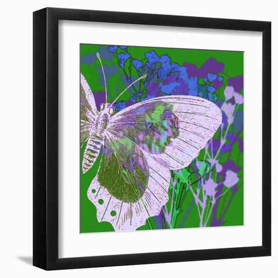 Butterfly Frenzey-Ricki Mountain-Framed Art Print