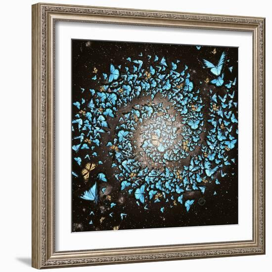 Butterfly Galaxy-Paula Belle Flores-Framed Art Print