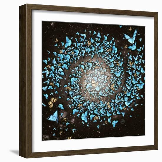 Butterfly Galaxy-Paula Belle Flores-Framed Art Print