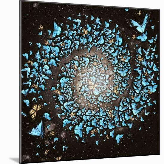 Butterfly Galaxy-Paula Belle Flores-Mounted Art Print