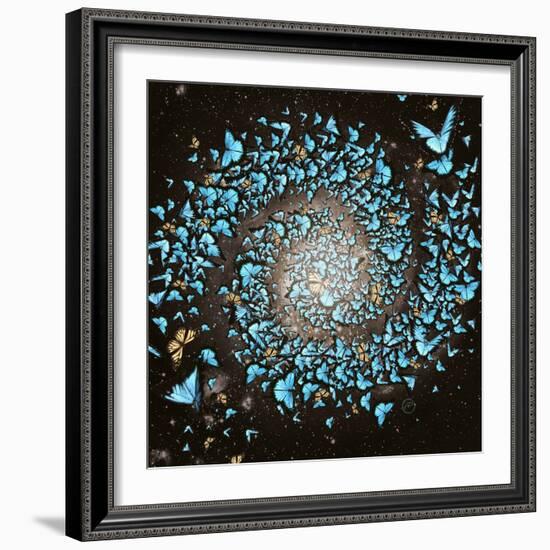 Butterfly Galaxy-Paula Belle Flores-Framed Art Print