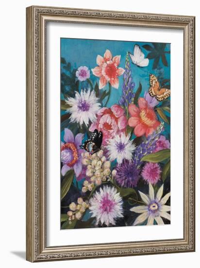 Butterfly Garden Delight-Julia Purinton-Framed Art Print