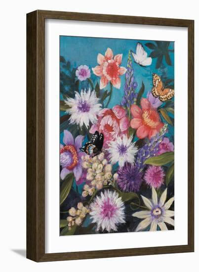 Butterfly Garden Delight-Julia Purinton-Framed Art Print