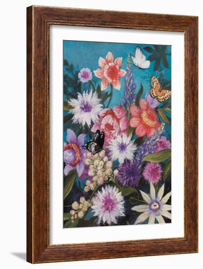 Butterfly Garden Delight-Julia Purinton-Framed Art Print