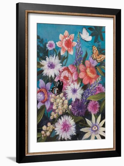 Butterfly Garden Delight-Julia Purinton-Framed Art Print