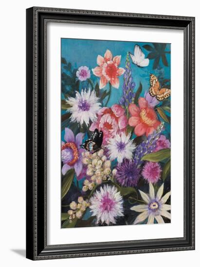 Butterfly Garden Delight-Julia Purinton-Framed Art Print