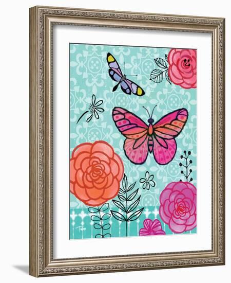 Butterfly Garden I-Teresa Woo-Framed Art Print