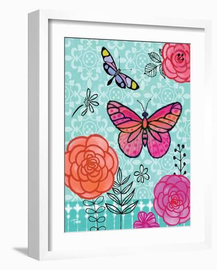 Butterfly Garden I-Teresa Woo-Framed Art Print