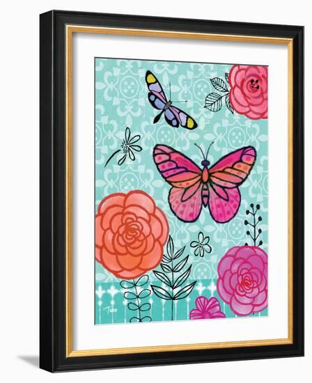 Butterfly Garden I-Teresa Woo-Framed Art Print
