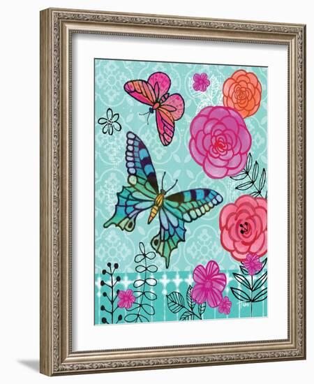 Butterfly Garden II-Teresa Woo-Framed Art Print