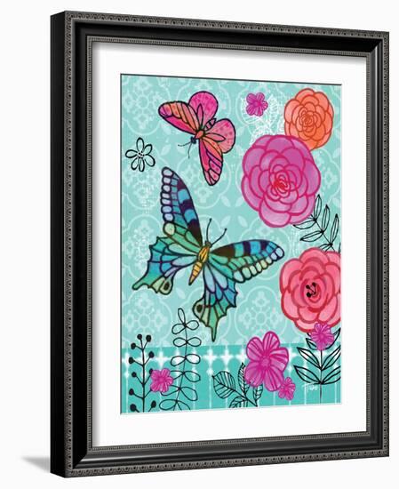 Butterfly Garden II-Teresa Woo-Framed Art Print