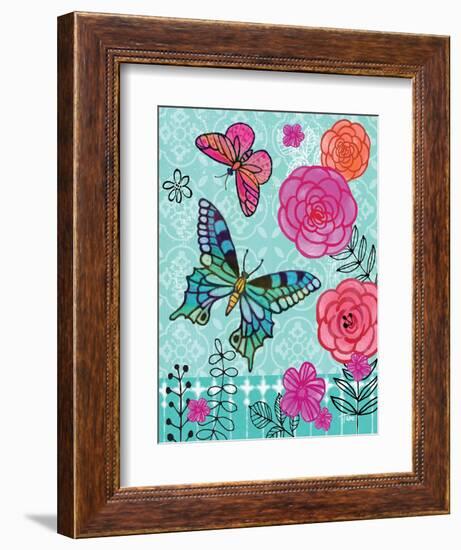 Butterfly Garden II-Teresa Woo-Framed Art Print