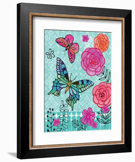 Butterfly Garden II-Teresa Woo-Framed Art Print