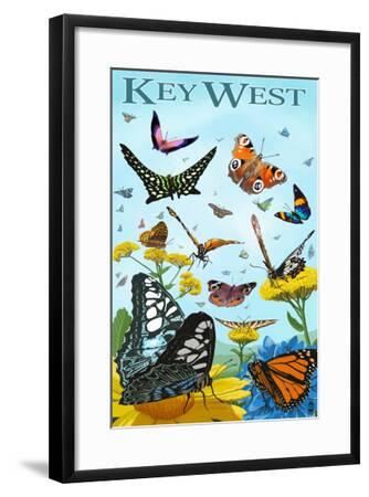 Butterfly Garden Key West Florida Art Print By Lantern Press