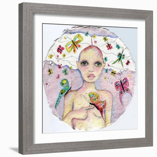 Butterfly Girl-Wyanne-Framed Giclee Print