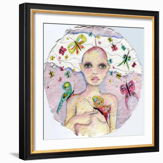 Butterfly Girl-Wyanne-Framed Giclee Print