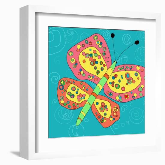Butterfly Groove 2-Jan Weiss-Framed Art Print