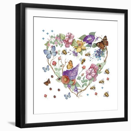 Butterfly Heart-null-Framed Giclee Print