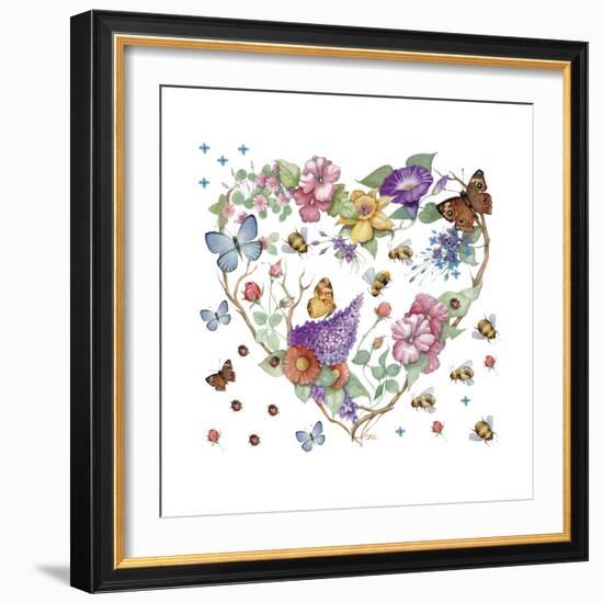 Butterfly Heart-null-Framed Giclee Print