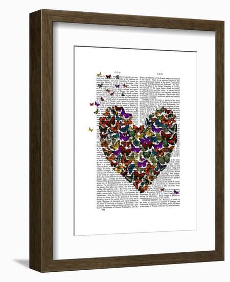 Butterfly Heart-Fab Funky-Framed Art Print