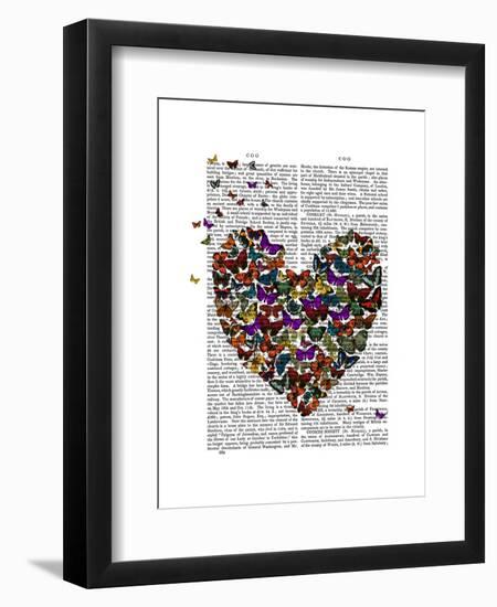 Butterfly Heart-Fab Funky-Framed Art Print