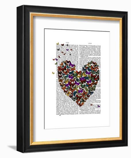 Butterfly Heart-Fab Funky-Framed Art Print