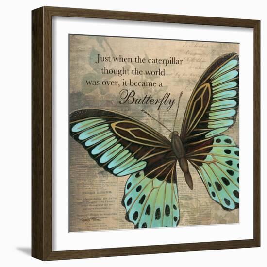 Butterfly II-Kimberly Poloson-Framed Art Print